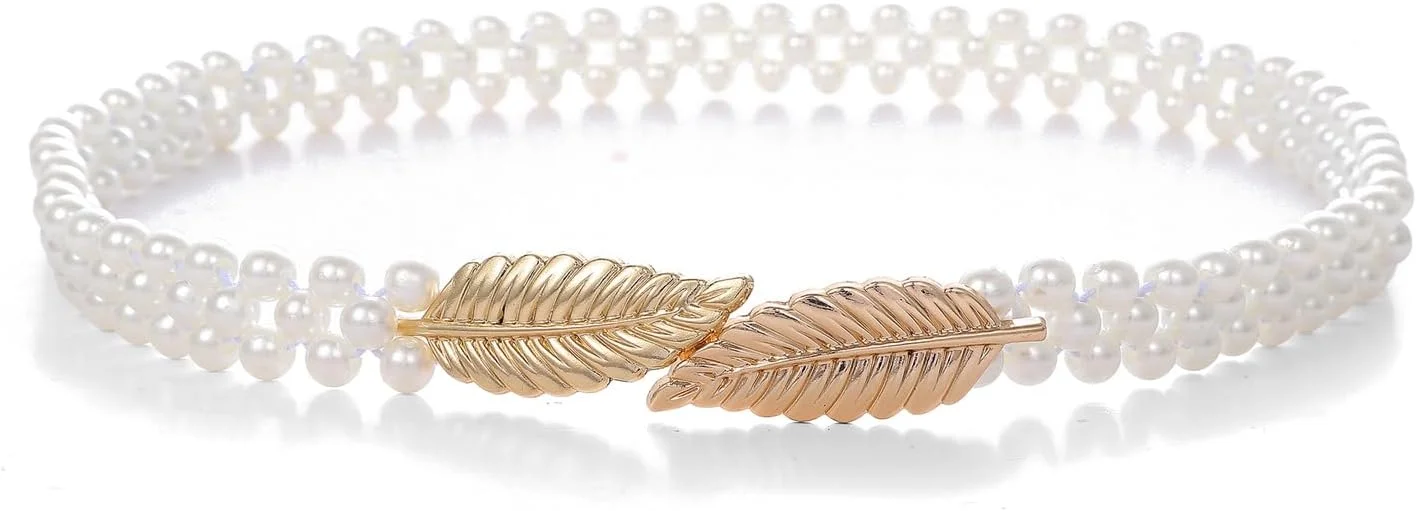 کمربند زنجیری مرواریدی شیک و مجلسی زنانه و دخترانه