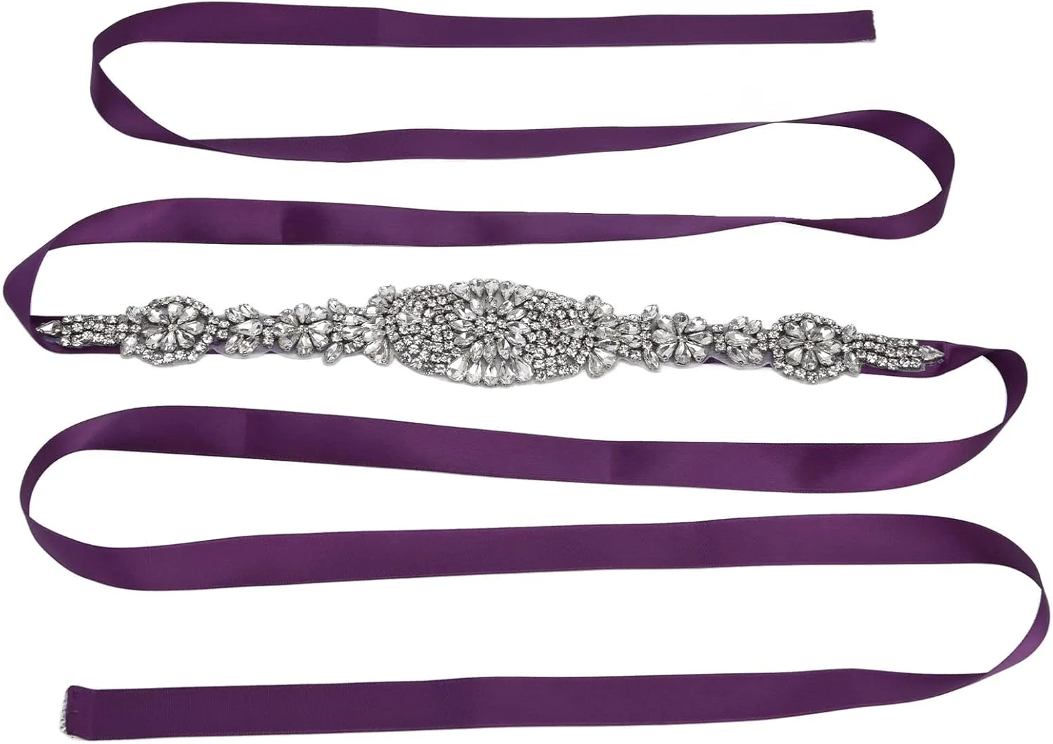 کمربند تزیینی لباس عروس، کمربند عروس تزیین شده با دست، کمربند شیک لباس، اکسسوری لباس کمربند کمر، کمربند تزیینی عروس برای لباس ساقدوش عروس