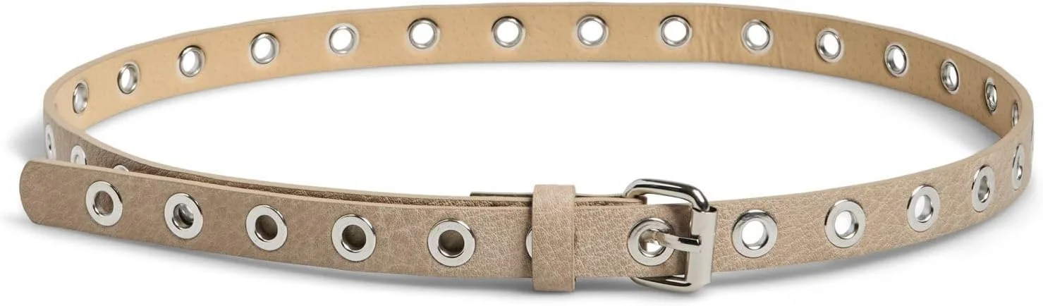 کمربند زنانه باریک سوراخ دار Pcnalika از برند PIECES