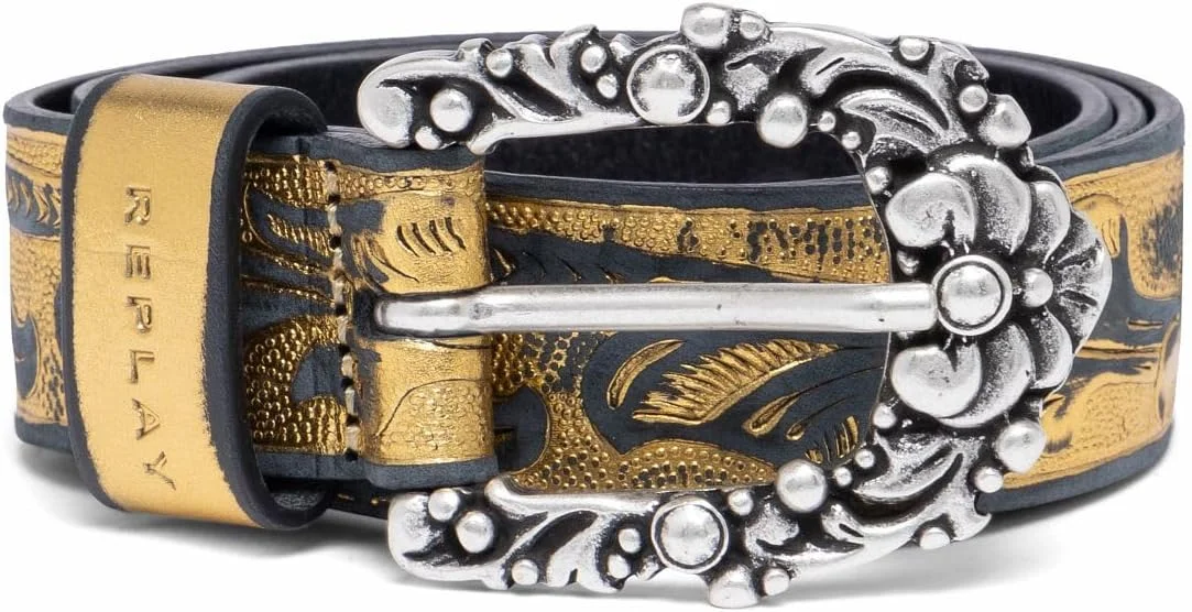 کمربند چرمی زنانه ریپلی با روکش