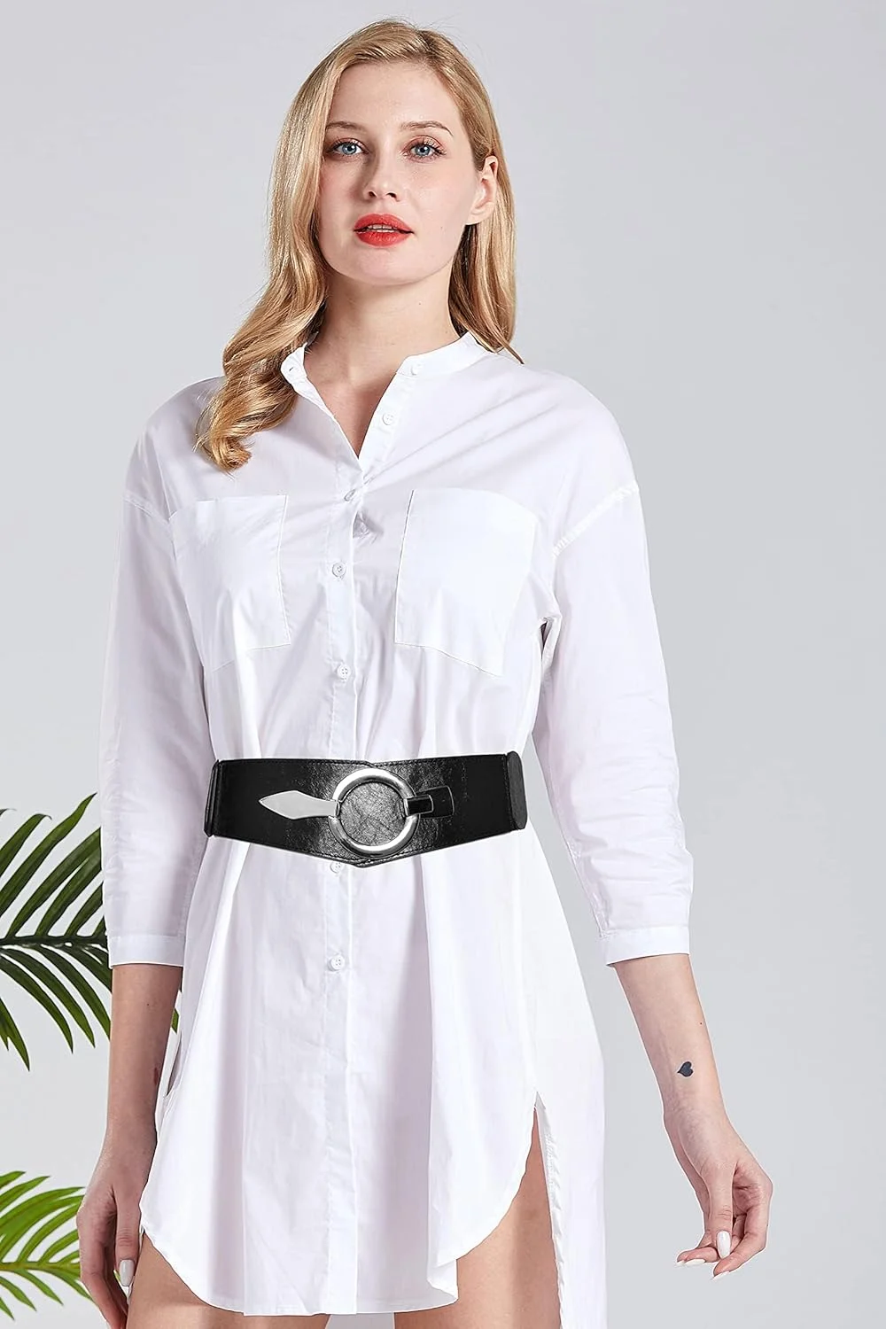 کمربند چرمی مصنوعی کشی نگین دار، کمربند پهن کشی کریستالی براق برای لباس زنانه، قابل تنظیم برای استفاده روزمره و مناسبت های خاص کمربند چرمی مصنوعی کشی نگین دار، کمربند پهن کشی کریستالی براق برای لباس زنانه، قابل تنظیم برای استفاده روزمره و مناسبت های خاص