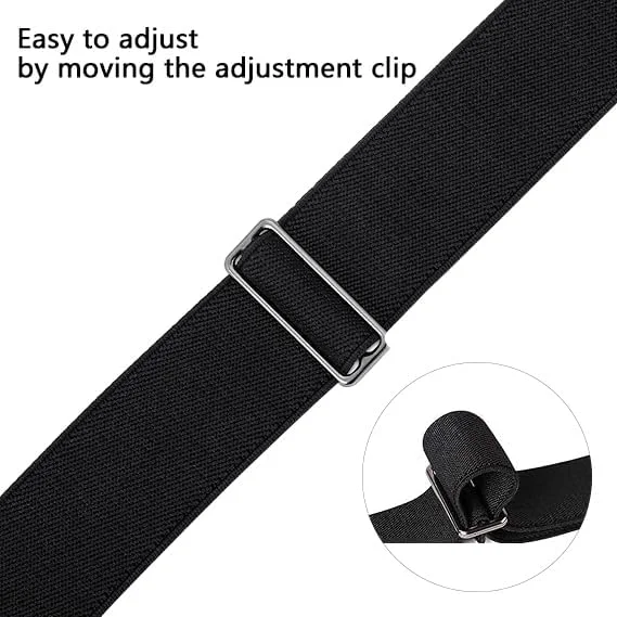 ست 4 عددی کمربند کشی نامرئی زنانه، کمربند الاستیک با سگک تخت قابل تنظیم برای شلوار جین، شلوار و پیراهن، رنگ های متنوع