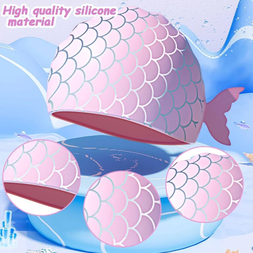 کلاه شنا و عینک شنا کودکانه، کلاه شنا کودک، عینک شنا بدون نشتی، کلاه شنا محافظ کودک، عینک شنا کودکانه برای پسران دختران