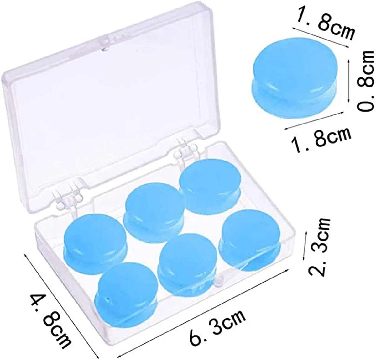 گوشی های سیلیکونی خواب KASTWAVE با محافظت در برابر نویز بالا، ضد آب برای خواب، مطالعه، شنا و حذف نویز (3 جفت)