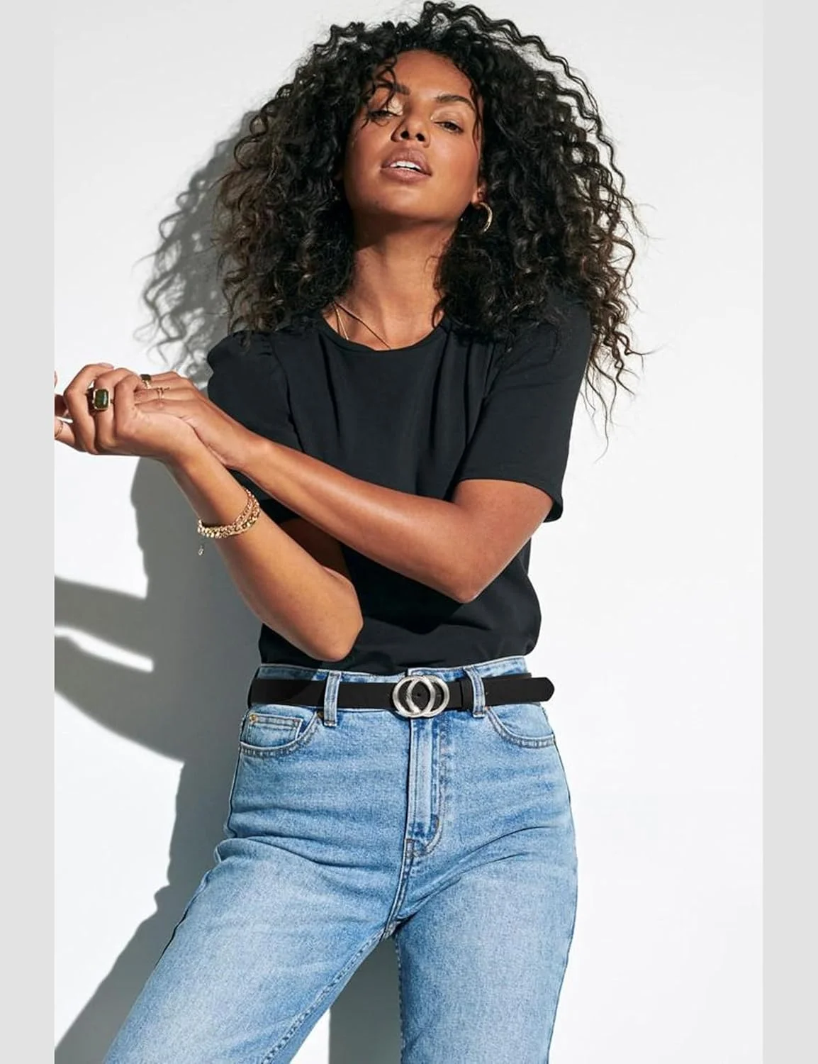 کمربند زنانه اونلی مدل Onlrasmi Pu Jeans Belt Noos