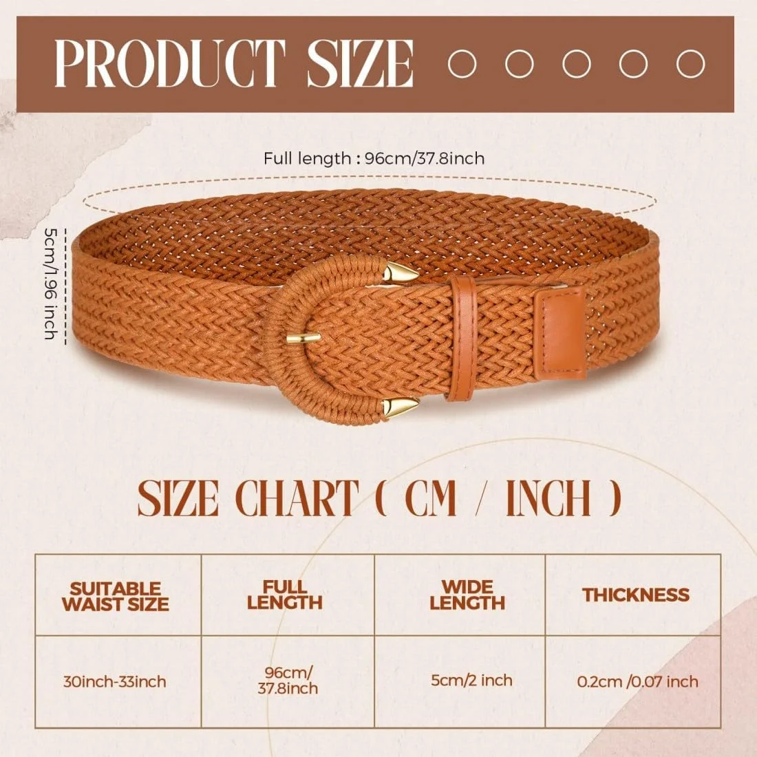 ست کمربند زنانه، 3 عدد کمربند کشی، لوازم جانبی قابل تنظیم زنانه، 3 رنگ طنابی بافته شده جدید پاییزی، لوازم جانبی پوشاک، مناسب برای ست کردن با لباس، ژاکت، شلوار جین، شلوار - قهوه ای مشکی سفید