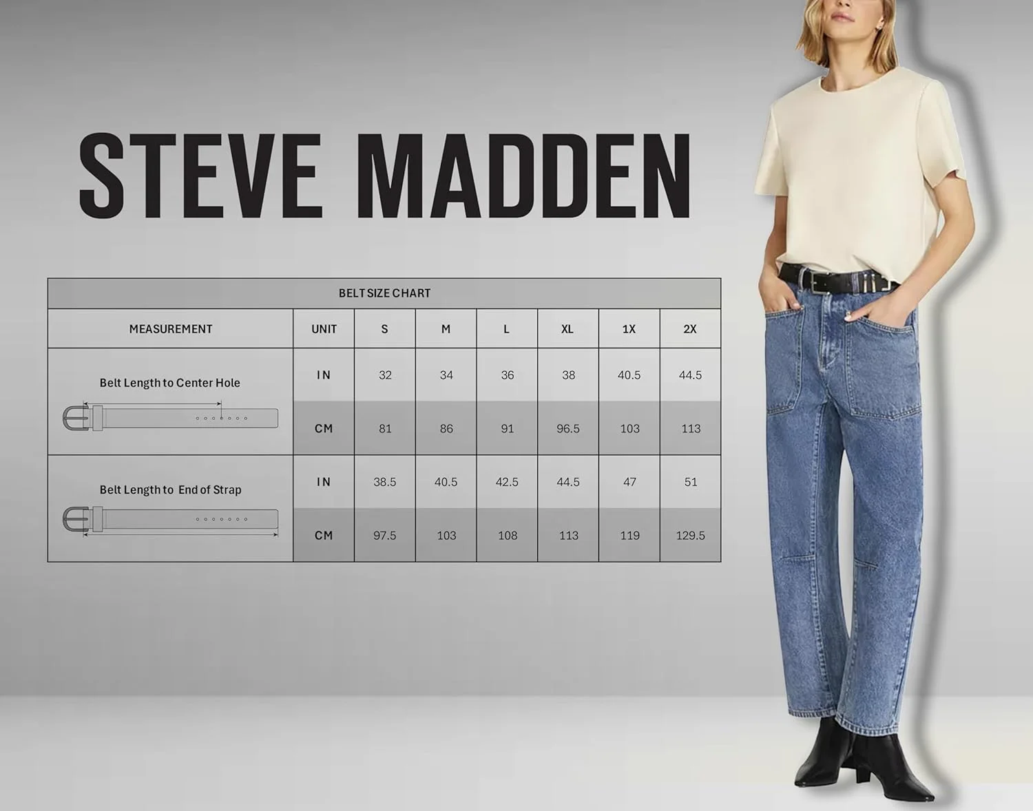 کمربند زنانه استیو مادن، کمربند شتری