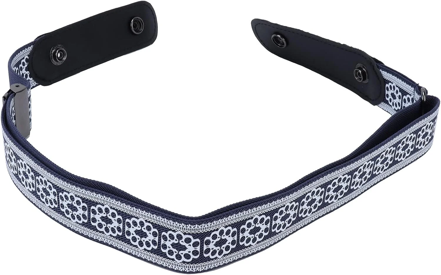 کمربند شلوار Shanrya، کمربند унисекسی با طول قابل تنظیم، نرم و راحت، مناسب برای ست کردن با شلوار، لباس، کت و ژاکت. برای مردان و زنان. (آبی طرح دار)