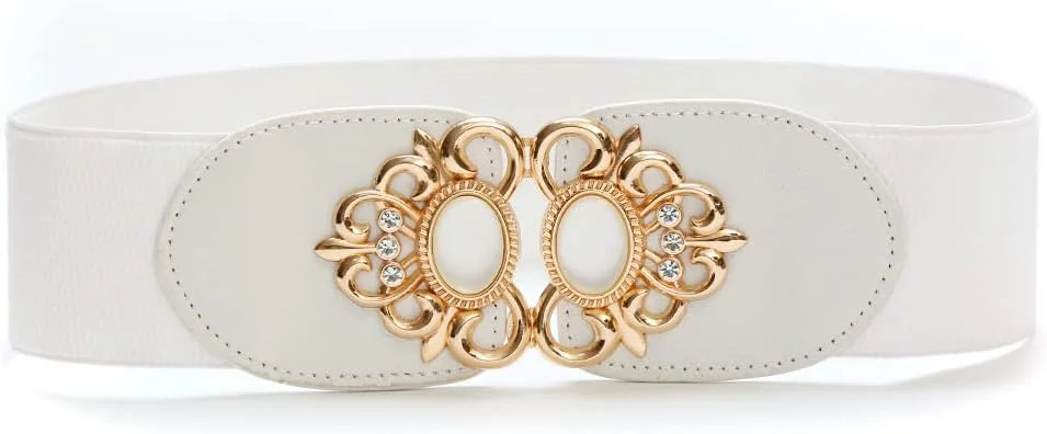 کمربند شیک و جدید زنانه Shining Diva مناسب برای لباس، شلوار جین، دامن، باسن، ساری، استایل غربی و سنتی کمربند شیک و جدید زنانه Shining Diva مناسب برای لباس، شلوار جین، دامن، باسن، ساری، استایل غربی و سنتی