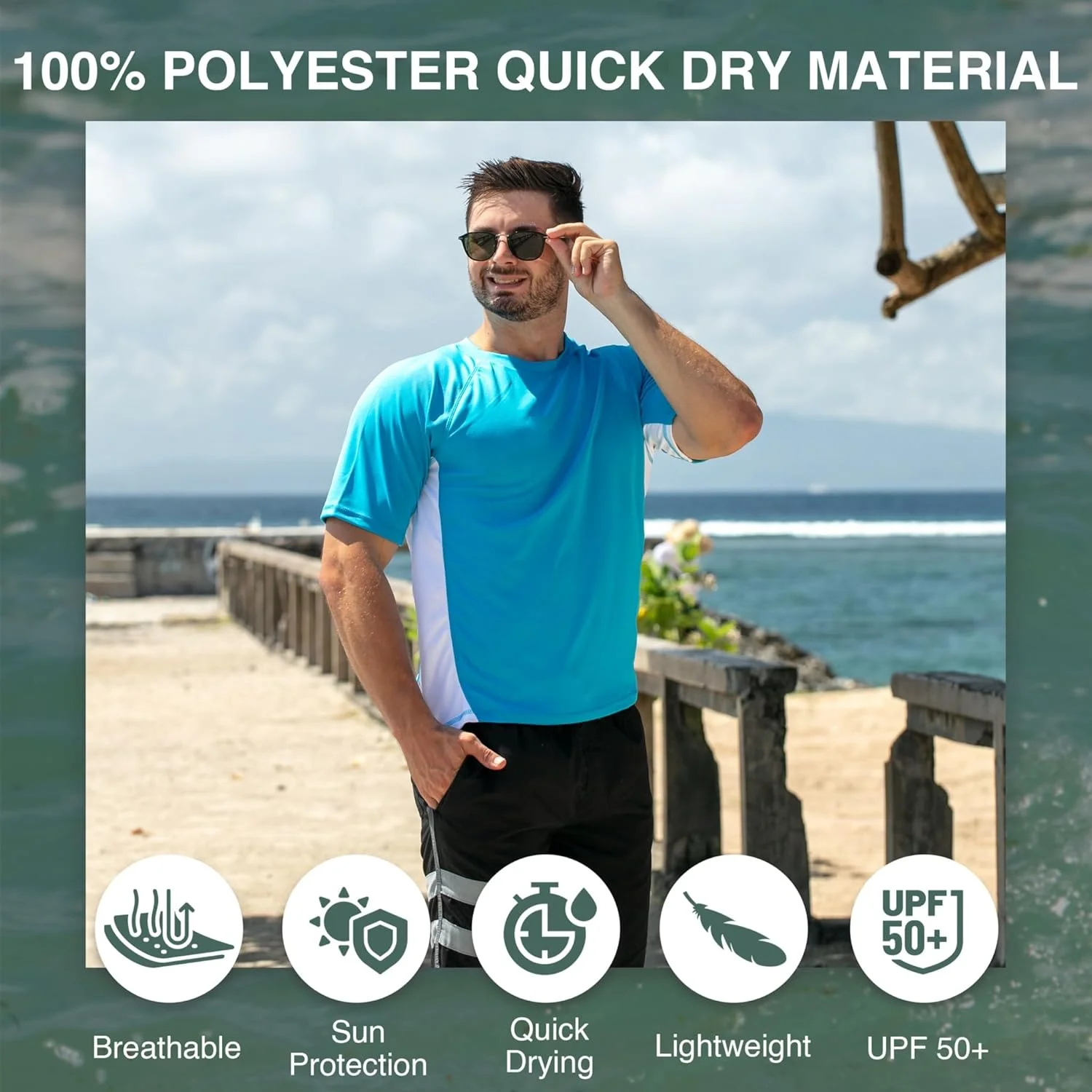 تی شرت محافظ شنا مردانه کانو سرف