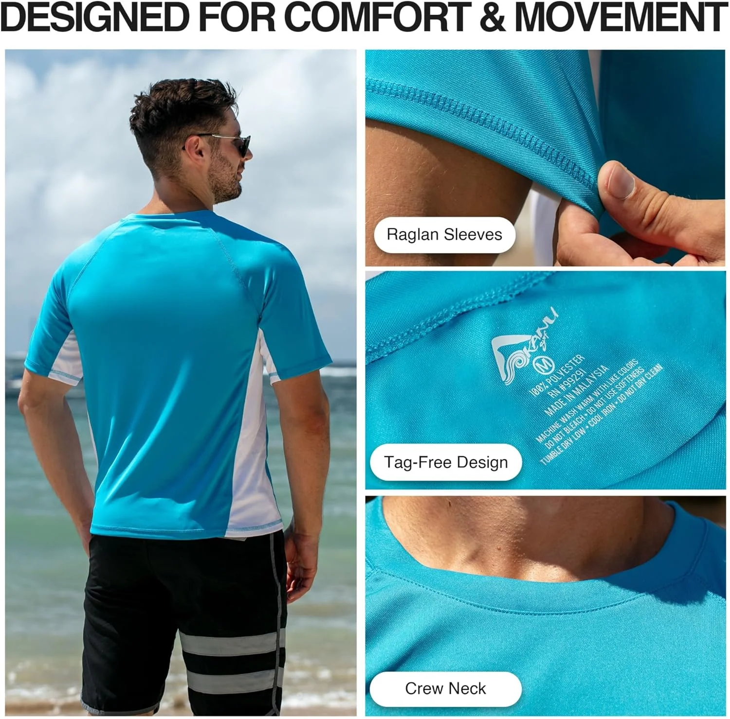 تی شرت محافظ شنا مردانه کانو سرف