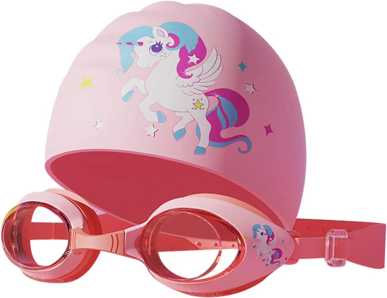 کلاه شنای کودکانه جورانب و عینک ضد بخار با محافظت در برابر اشعه ماوراء بنفش - کلاه حمام ضد آب برای دختران، کودکان نوپا، کودکان، پسران کلاه شنای کودکانه جورانب و عینک ضد بخار با محافظت در برابر اشعه ماوراء بنفش - کلاه حمام ضد آب برای دختران، کودکان نوپا، کودکان، پسران