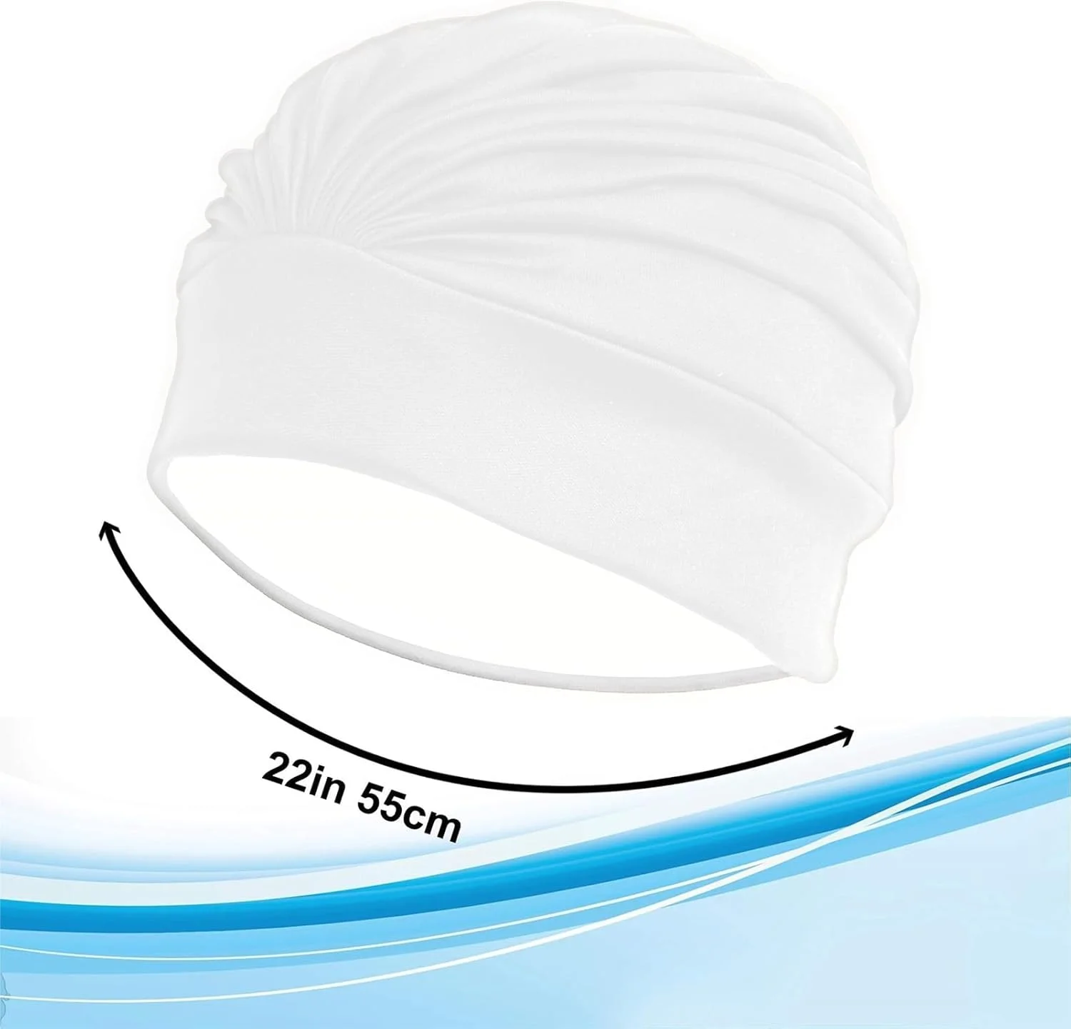 کلاه شنا جافیوست مناسب بانوان، کلاه شنا پلی استر با آستر لاتکس و طرح دار، مناسب آقایان و بزرگسالان، کلاه شنا مناسب موهای بلند، 1 عدد