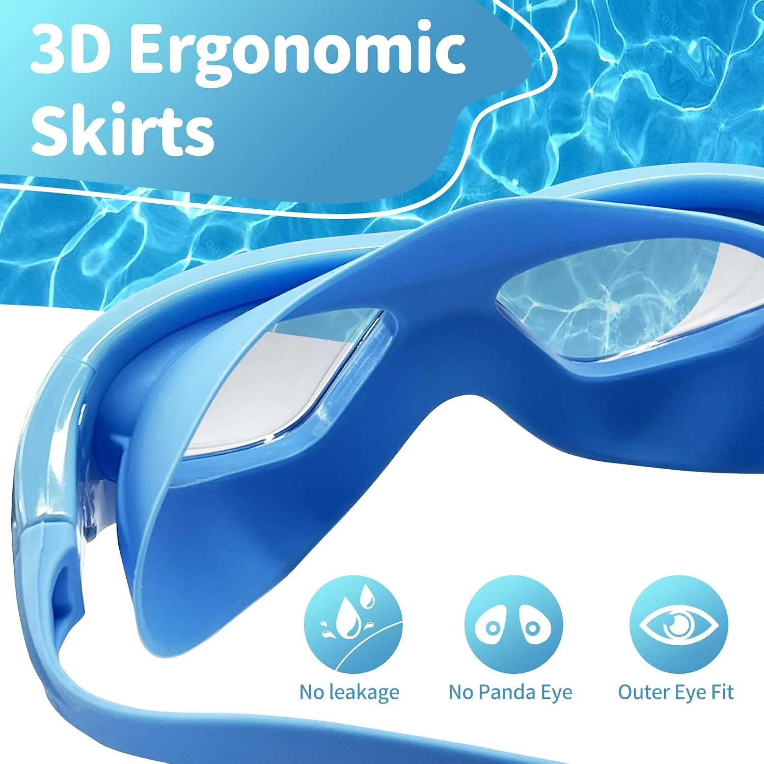 عینک شنای کودکان INFOSUN، فریم بزرگ ضد نشت، ضد مه و ضد بازتاب نور، بند قابل تنظیم، گوش گیر یکپارچه، کلاه، گیره بینی و گوش گیر مجموعه چهار تکه، همراه با جعبه و کیف عینک عینک شنای کودکان INFOSUN، فریم بزرگ ضد نشت، ضد مه و ضد بازتاب نور، بند قابل تنظیم، گوش گیر یکپارچه، کلاه، گیره بینی و گوش گیر مجموعه چهار تکه، همراه با جعبه و کیف عینک