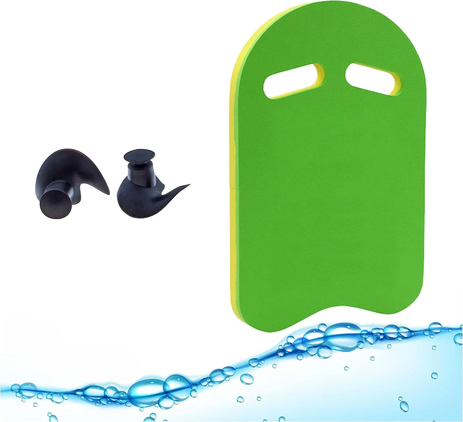 تخته شنا - ابزار تمرین شنا برای کودکان و بزرگسالان - لوازم جانبی استخر تخته شنا فوم EVA با گوش گیر سیلیکونی ضد آب و قابل استفاده مجدد