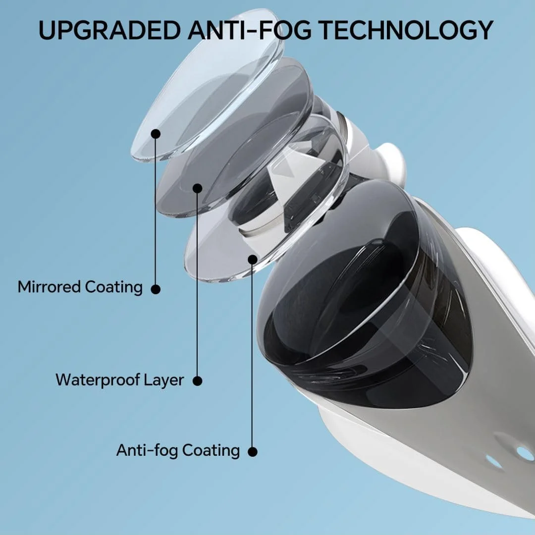 عینک شنای نزدیک بین HDYAR پلاریزه ضد مه بدون نشتی برای زنان مردان کودکان و بزرگسالان