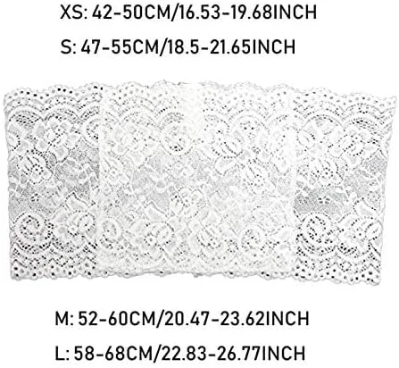 بند ران توری ضخیم زنانه، غلاف ران مخفی ضد لغزش با جیب های کوچک امنیتی تلفن برای بانوان و دختران، نامرئی برای مهمانی ها، مهمانی های بالماسکه، کلوپ های شبانه (M)