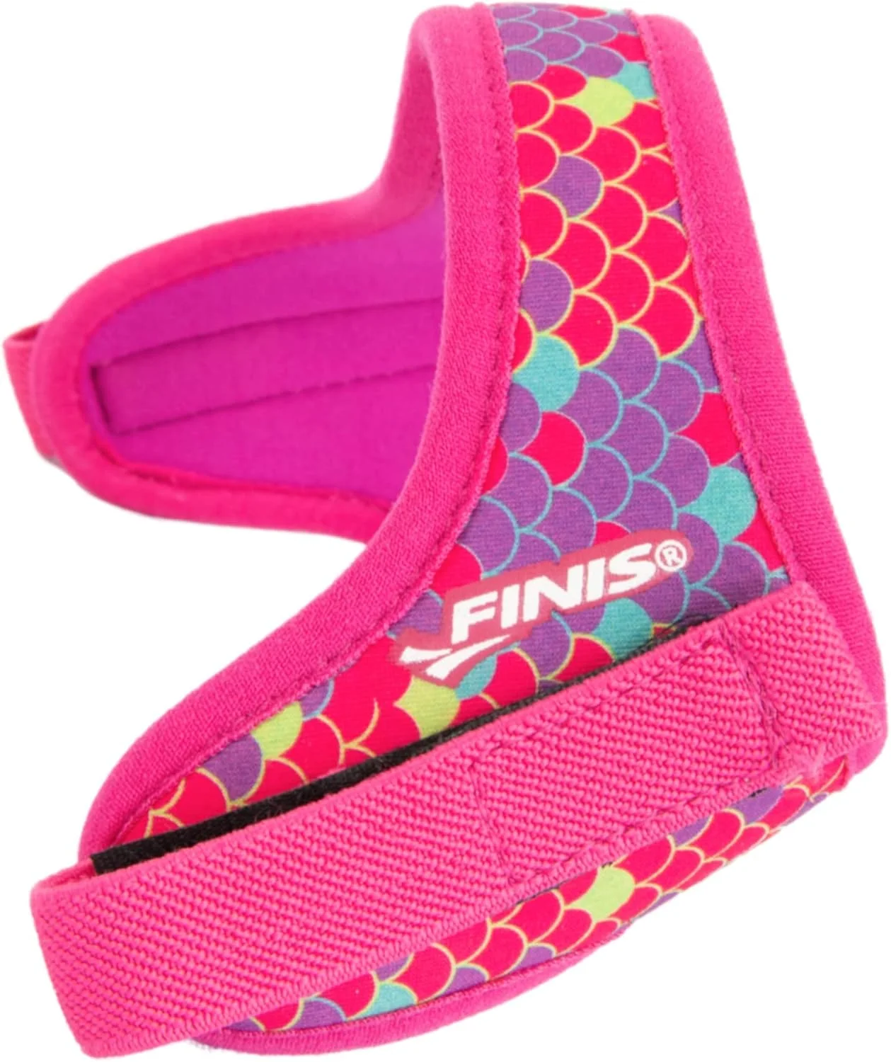 عینک شنای کودکان FINIS DragonFly - مناسب سنین 3 تا 6 سال، بند شناور قابل تنظیم، محافظت در برابر اشعه ماوراء بنفش، ضد بخار - طرح پولک