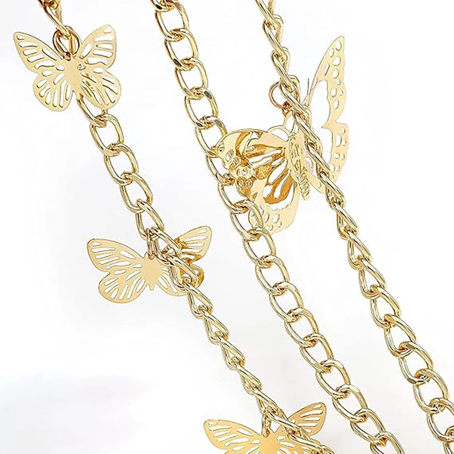 کمربند زنجیری زنانه، زنجیر بدن فلزی چند لایه قابل تنظیم، کمربند اتصال کمر طلایی و نقره ای شیک برای لباس ها، شلوار جین، دامن، شلوار، اکسسوری جواهرات مد روز برای دختران