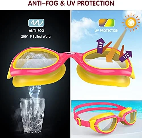 عینک شنا کودک، عینک شنا برای کودکان 3 تا 10 سال دختر و پسر
