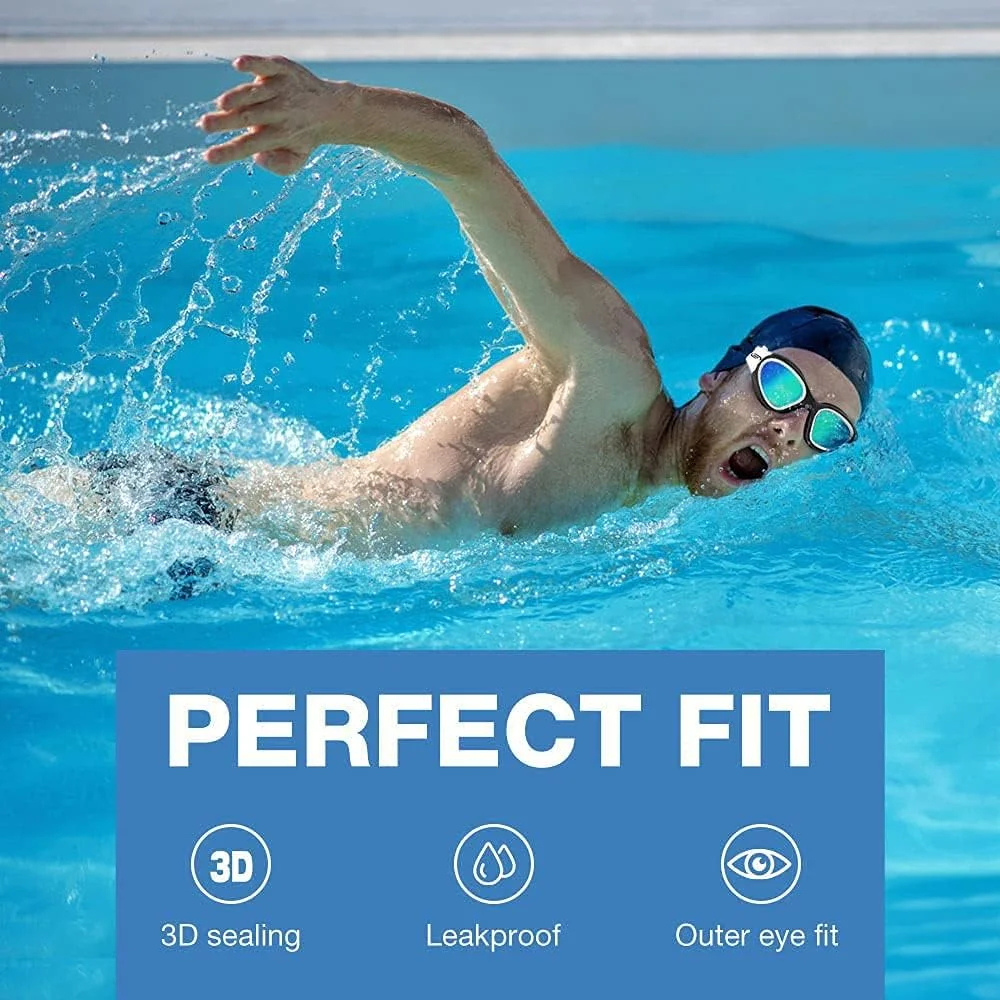 عینک شنا، عینک شنای پلاریزه G1 ضد مه برای بزرگسالان، مردان و زنان