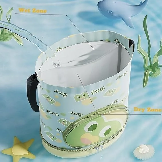 کوله پشتی شنا ضد آب بند دار برای کودکان، کیف ساحلی تابستانی با محفظه های جداگانه خشک و خیس و کیف کفش، ایده آل برای شنا، ورزش و استخر کوله پشتی شنا ضد آب بند دار برای کودکان، کیف ساحلی تابستانی با محفظه های جداگانه خشک و خیس و کیف کفش، ایده آل برای شنا، ورزش و استخر