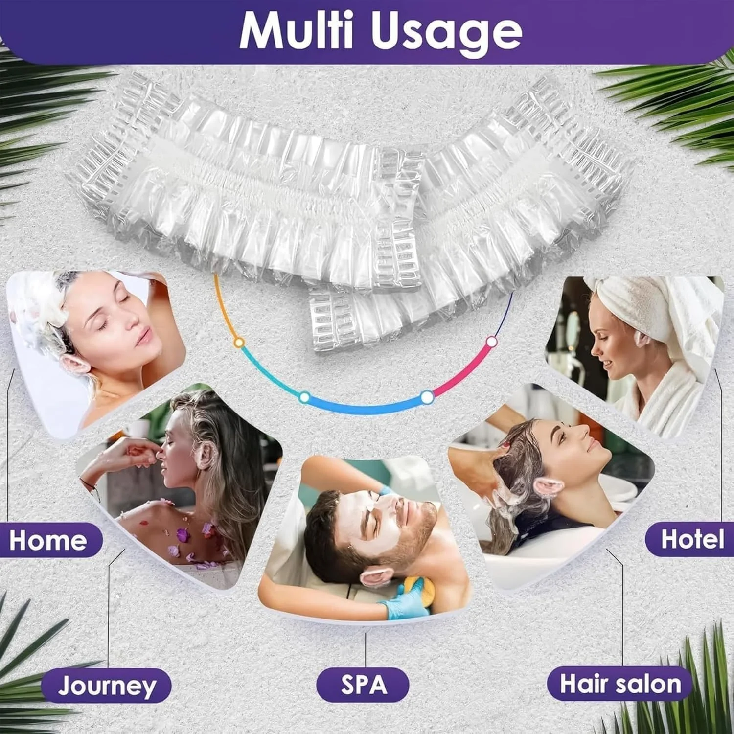 100 عدد روکش گوش پلاستیکی یکبار مصرف شفاف ضد آب برای دوش گرفتن، شنا، حمام کردن - کلاه محافظ رنگ مو برای بزرگسالان، کودکان، نوزادان - محافظ گوش بزرگ برای دوش، اسپا، پیرسینگ، شستشو