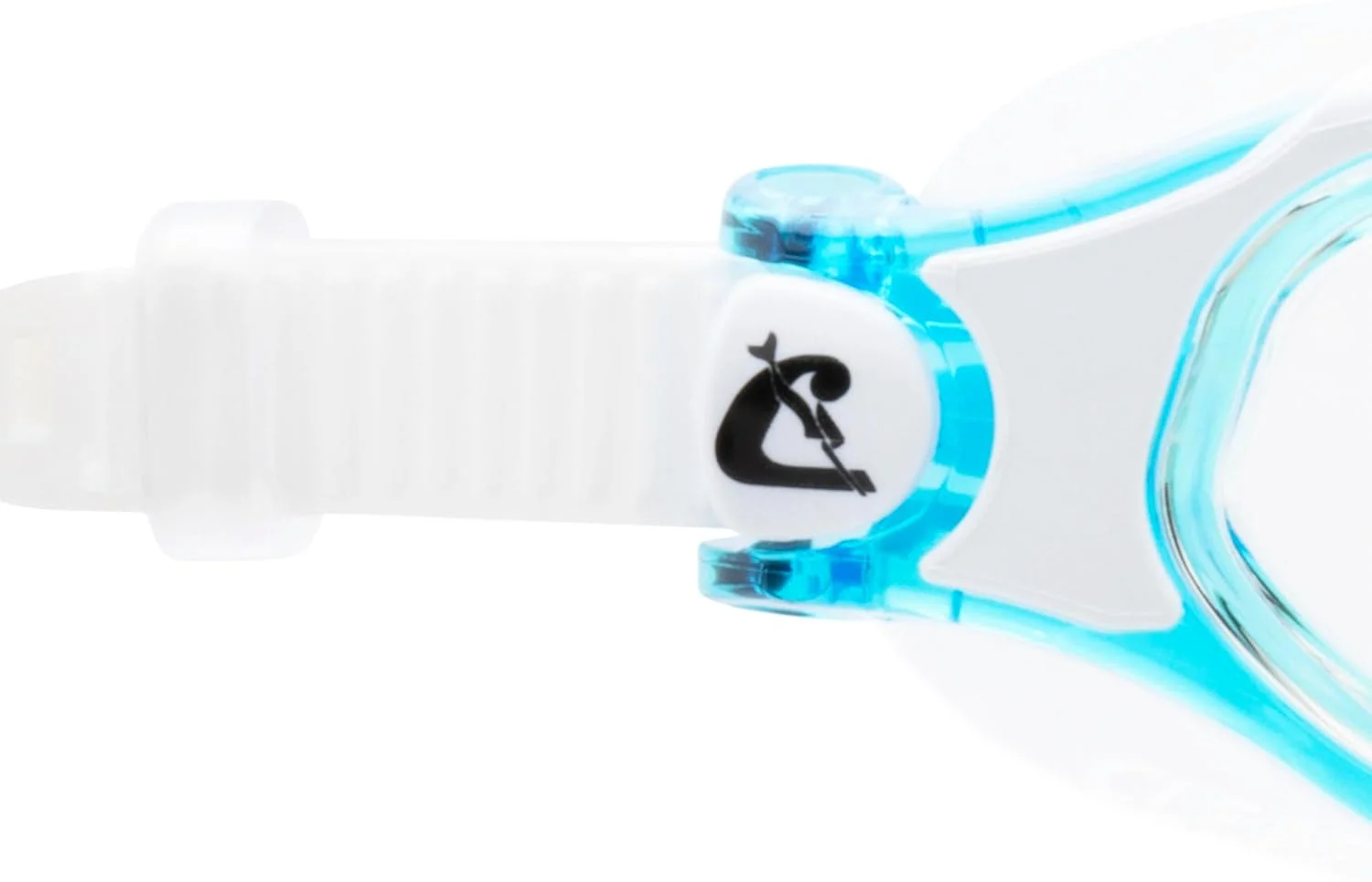 عینک شنای کرسی مدل Clear Eyes، سفید/آکوامارین - عینک شنای سیلیکونی خالص یونیسکس با لنز ضد بخار مولکولی، لنز شفاف سفید/آکوامارین، سایز آزاد