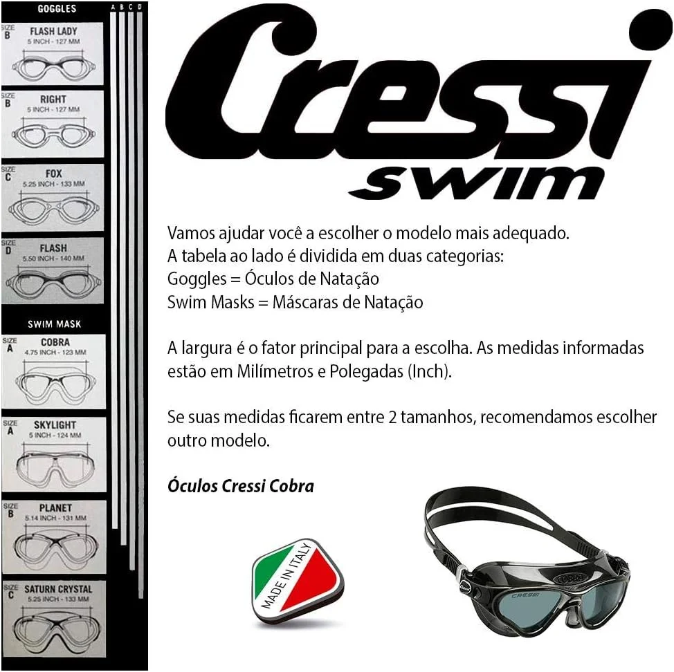 عینک شنای ضد بخار کرسی مدل کبرا، مناسب بزرگسالان