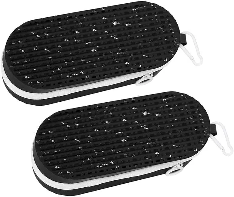 ست 2 عددی جعبه عینک شنا، محفظه محافظ عینک شنا سیلیکونی با ظرفیت بالا، جعبه عینک زیپ‌دار برای تجهیزات شنا هدیه