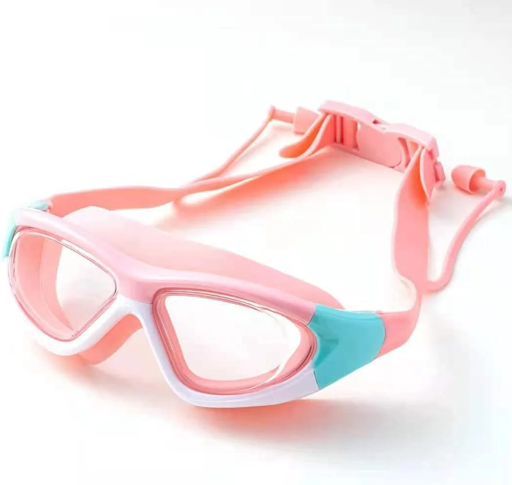عینک شنای کودکان - سیلیکون نرم، ضد بخار، محافظت در برابر اشعه ماوراء بنفش، بدون نشتی - مناسب برای دختران و پسران نوجوان 3 تا 14 سال