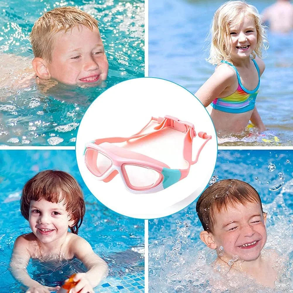 عینک شنای کودکان - سیلیکون نرم، ضد بخار، محافظت در برابر اشعه ماوراء بنفش، بدون نشتی - مناسب برای دختران و پسران نوجوان 3 تا 14 سال عینک شنای کودکان - سیلیکون نرم، ضد بخار، محافظت در برابر اشعه ماوراء بنفش، بدون نشتی - مناسب برای دختران و پسران نوجوان 3 تا 14 سال