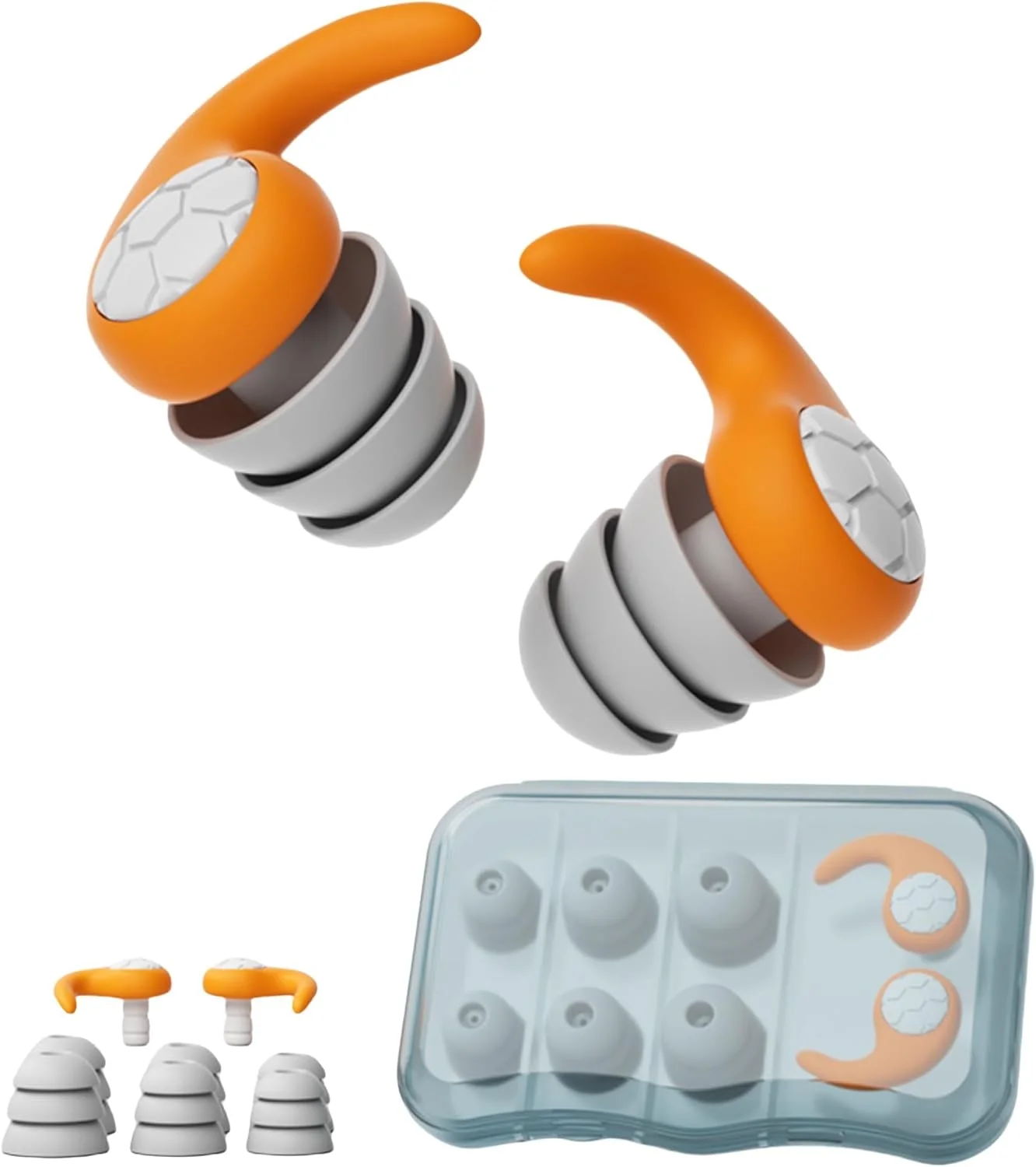 گوشی شنا BIGTHREE، گوشی های سیلیکونی شنا، گوشی های ضد آب و قابل استفاده مجدد با قابلیت حذف نویز، برای شنا، غواصی، دوش گرفتن، مسافرت، کار، محافظت از شنوایی 3 لایه، کاهش نویز