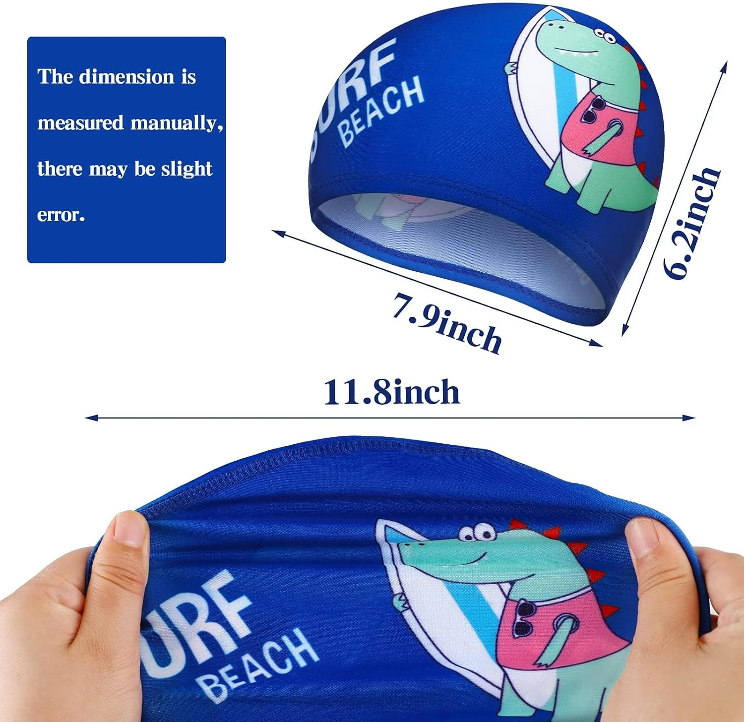 کلاه شنا کودکانه BIGTHREE، بسته 3 عددی، سیلیکونی، الاستیک، ضد آب، مناسب پسران و دختران، لبه های نرم، ایمن برای استخر و ساحل، طراحی بادوام کلاه شنا کودکانه BIGTHREE، بسته 3 عددی، سیلیکونی، الاستیک، ضد آب، مناسب پسران و دختران، لبه های نرم، ایمن برای استخر و ساحل، طراحی بادوام