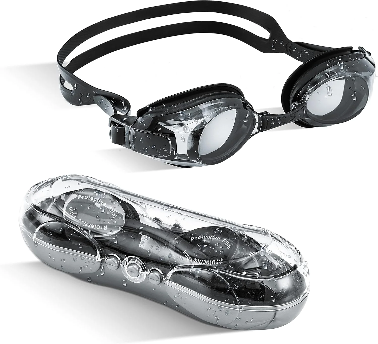 عینک شنای دید کوتاه AUTOR، عینک شنا، عینک شنای دید کوتاه برای مردان، زنان، بزرگسالان و نوجوانان