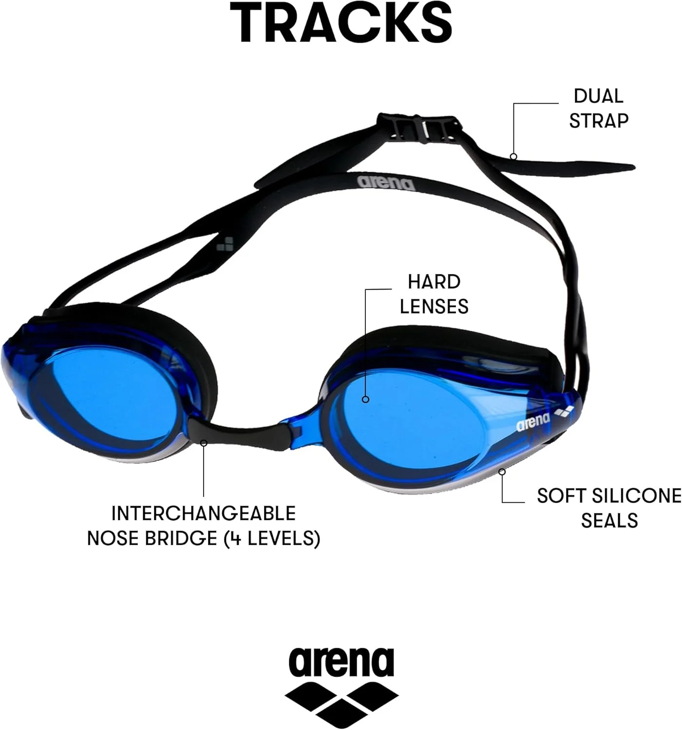 عینک شنا آرنا مدل Tracks