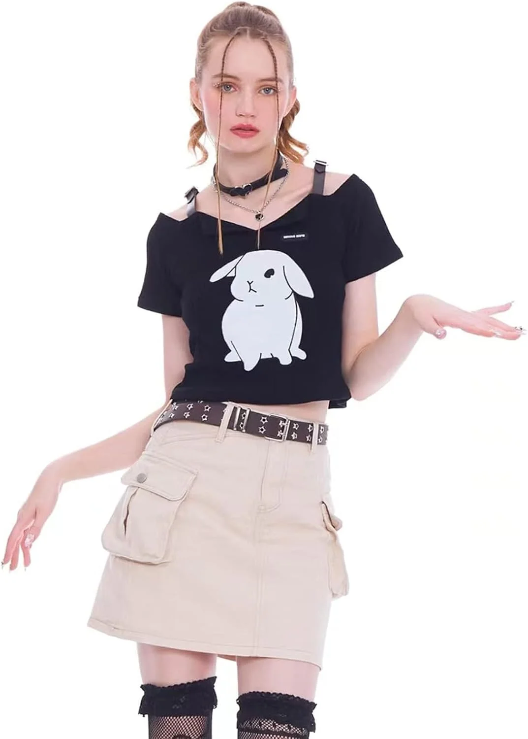 کمربند چرمی سوراخ دار زنانه و مردانه، کمربند مشکی با سوراخ های دوبل، کمربند پانک با پرچ ستاره ای و سگک سوزنی دوبل، کمربند چرم مصنوعی مناسب شلوار جین زنانه و مردانه