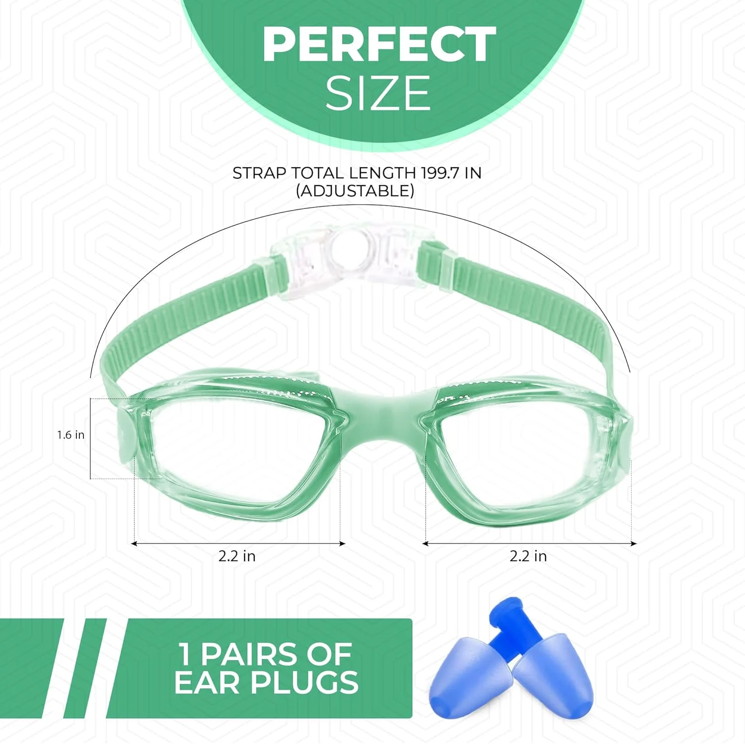 عینک شنا کودک، ضد بخار و ضد نشت، عینک برای کودکان، بزرگسالان، مردان و زنان با بند قابل تنظیم و گوش گیر عینک شنا کودک، ضد بخار و ضد نشت، عینک برای کودکان، بزرگسالان، مردان و زنان با بند قابل تنظیم و گوش گیر