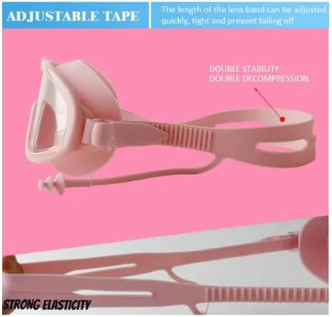 عینک شنا کودک با پوشش بینی و گوش گیر - ضد بخار، ضد اشعه ماوراء بنفش و دید گسترده بدون نشت عینک شنا کودک با پوشش بینی و گوش گیر - ضد بخار، ضد اشعه ماوراء بنفش و دید گسترده بدون نشت