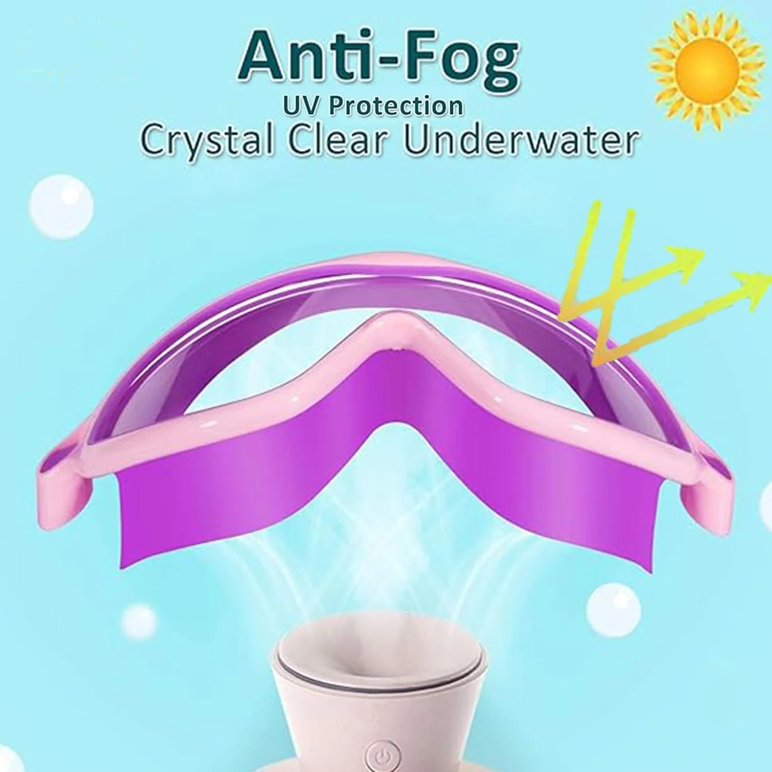 عینک شنای بچگانه، بسته 2 عددی، ضد بخار، ضد اشعه ماوراء بنفش، دید گسترده، مناسب استخر برای کودکان 3 تا 15 سال عینک شنای بچگانه، بسته 2 عددی، ضد بخار، ضد اشعه ماوراء بنفش، دید گسترده، مناسب استخر برای کودکان 3 تا 15 سال