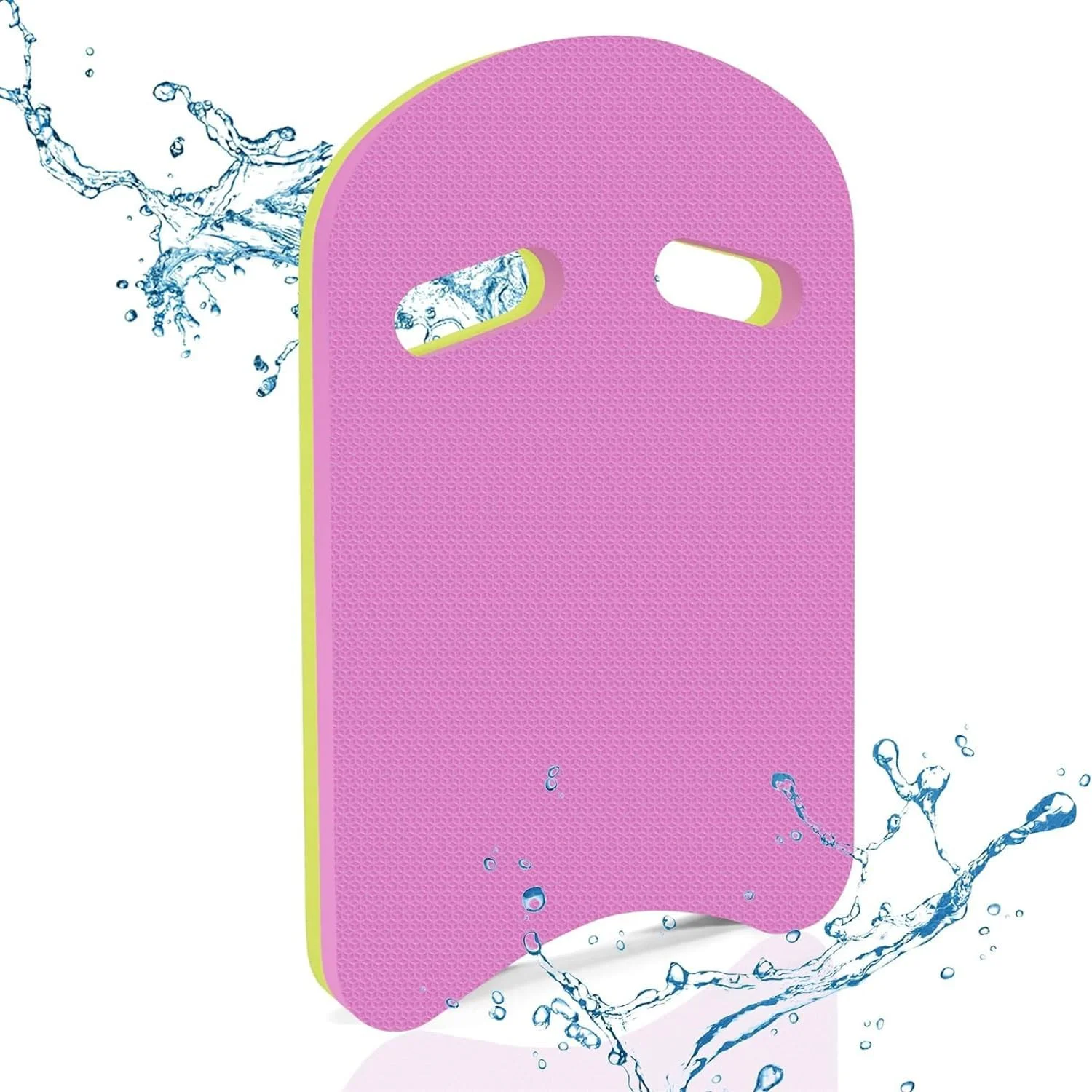 تخته شنا، تخته شناور طرح U با دسته سوراخ دار یکپارچه، لوازم جانبی ضد آب استخر تخته شنا فوم EVA، ابزار تمرین شنا قابل استفاده مجدد برای کودکان و بزرگسالان