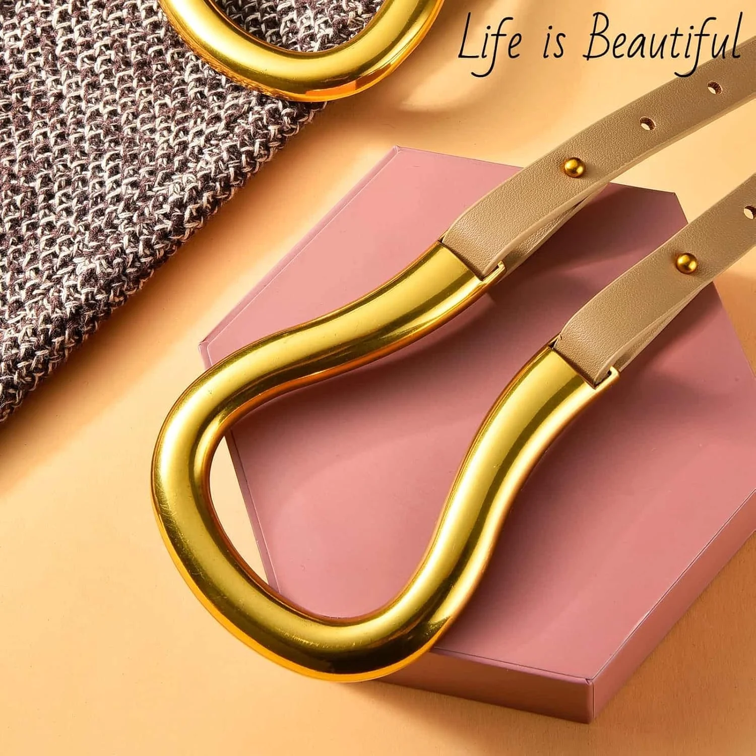 کمربند باریک چرمی Excefore، کمربند زنانه با چرم مصنوعی دولایه، سگک فلزی بزرگ طلایی U شکل، کمربند باریک U شکل برای زنان