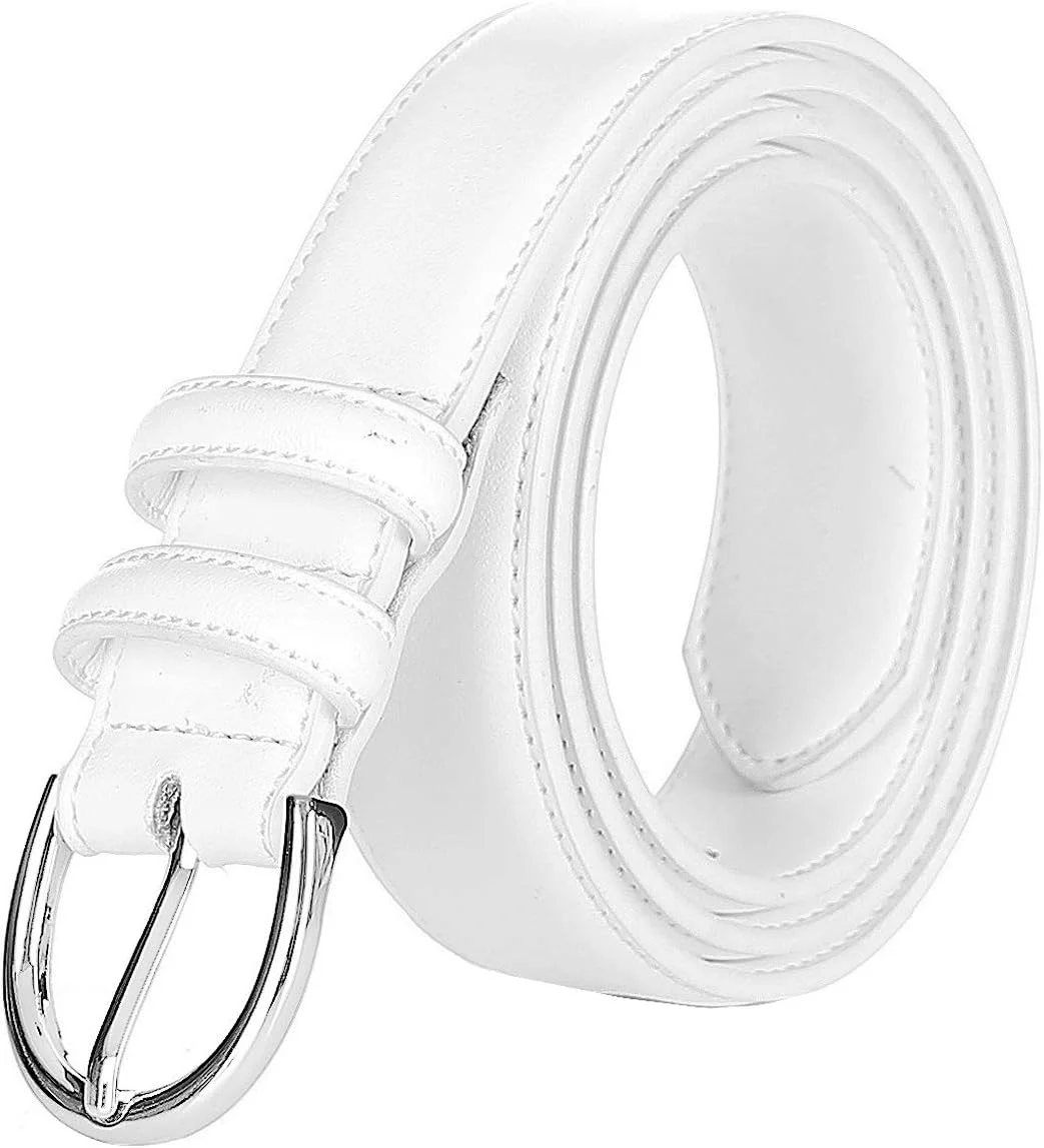 کمربند چرمی زنانه فالاری، کمربند مجلسی شیک با سگک تک زبانه، رنگ های متنوع