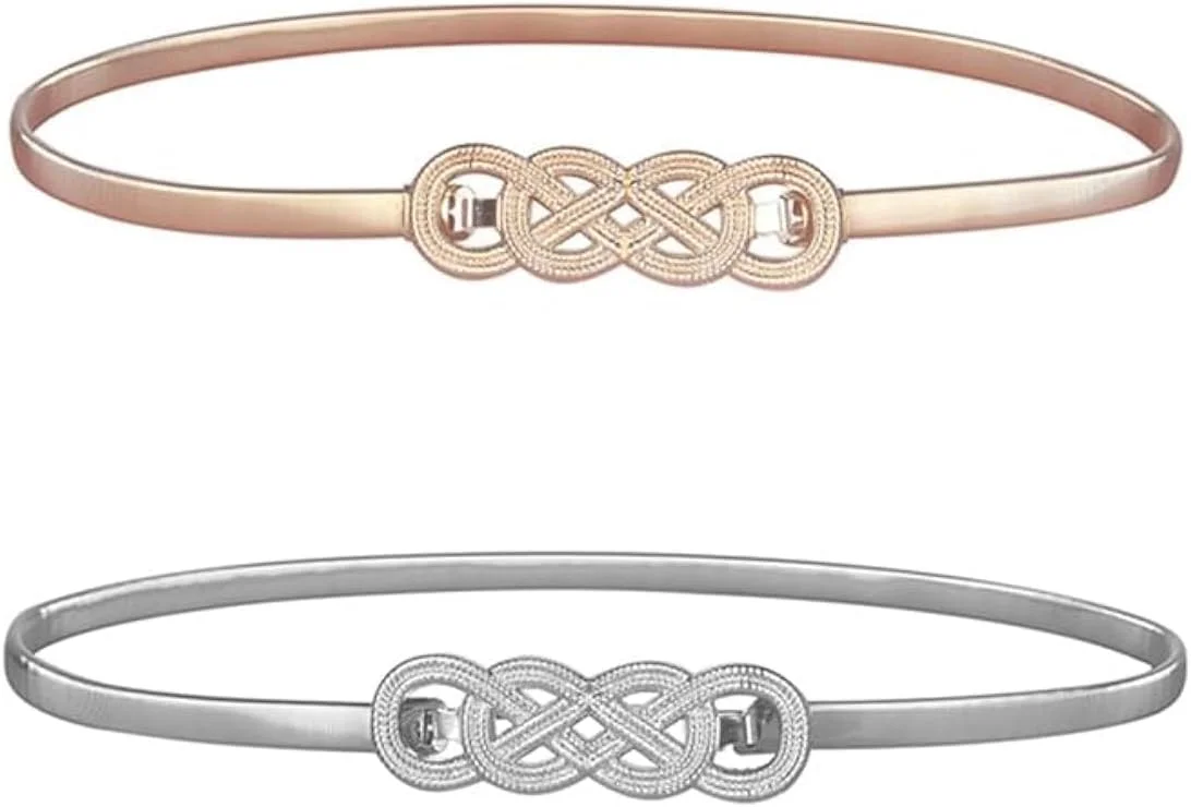 ست دو عددی کمربند پهن زنانه چرمی با سگک درهم تنیده، مناسب برای لباس ست دو عددی کمربند پهن زنانه چرمی با سگک درهم تنیده، مناسب برای لباس