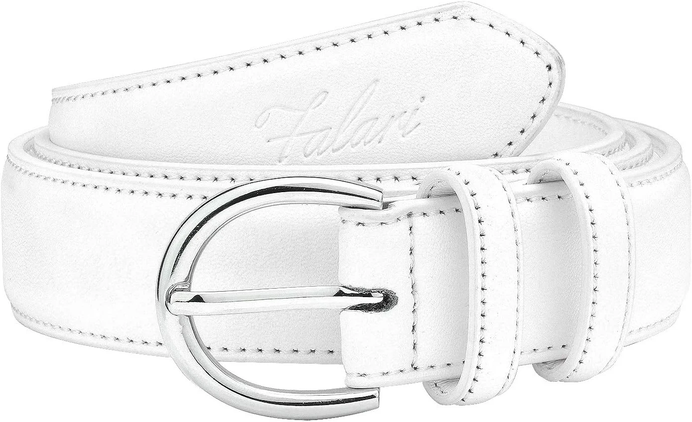 کمربند چرمی زنانه فالاری، کمربند مجلسی شیک با سگک تک زبانه، رنگ های متنوع