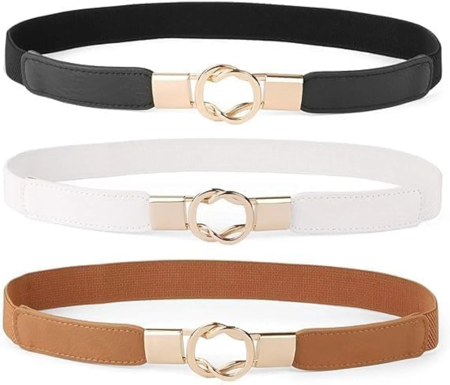 ست کمربند باریک زنانه 3 عددی، کمربندهای کشی و الاستیک نازک با سگک طلایی طرح قدیمی برای لباس، ژاکت، دامن، کت، کمربند لباس یکپارچهسازی با سیستمعامل قابل تنظیم، مشکی قهوه ای سفید، یک سایز ست کمربند باریک زنانه 3 عددی، کمربندهای کشی و الاستیک نازک با سگک طلایی طرح قدیمی برای لباس، ژاکت، دامن، کت، کمربند لباس یکپارچهسازی با سیستمعامل قابل تنظیم، مشکی قهوه ای سفید، یک سایز