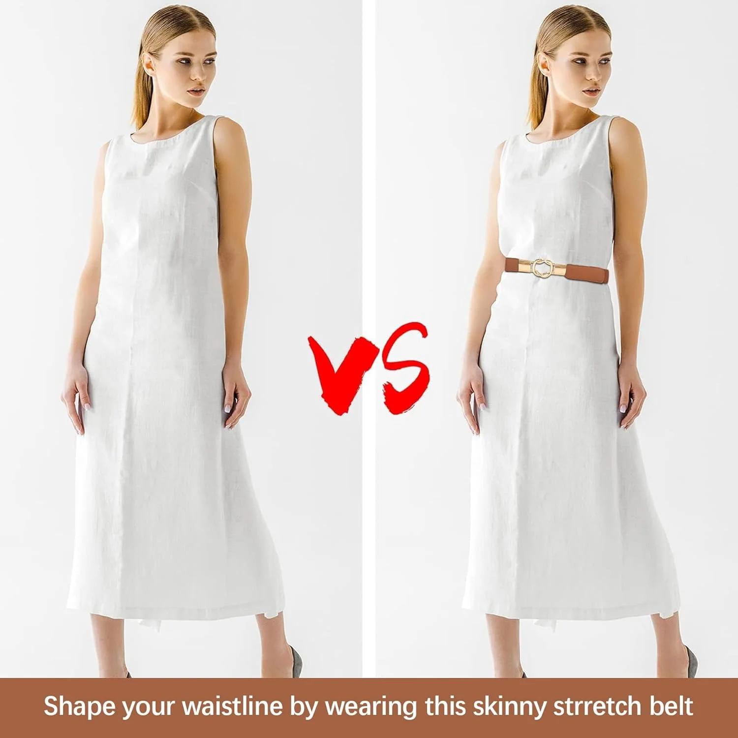 ست 5 عددی کمربند باریک چرمی زنانه، کمربندهای کشی مناسب لباس، کمربندهای الاستیک برای دور کمر، مناسب برای لباس، بافتنی پشمی، شلوار جین، راحت با سگک فلزی طلایی و قابل تنظیم ست 5 عددی کمربند باریک چرمی زنانه، کمربندهای کشی مناسب لباس، کمربندهای الاستیک برای دور کمر، مناسب برای لباس، بافتنی پشمی، شلوار جین، راحت با سگک فلزی طلایی و قابل تنظیم