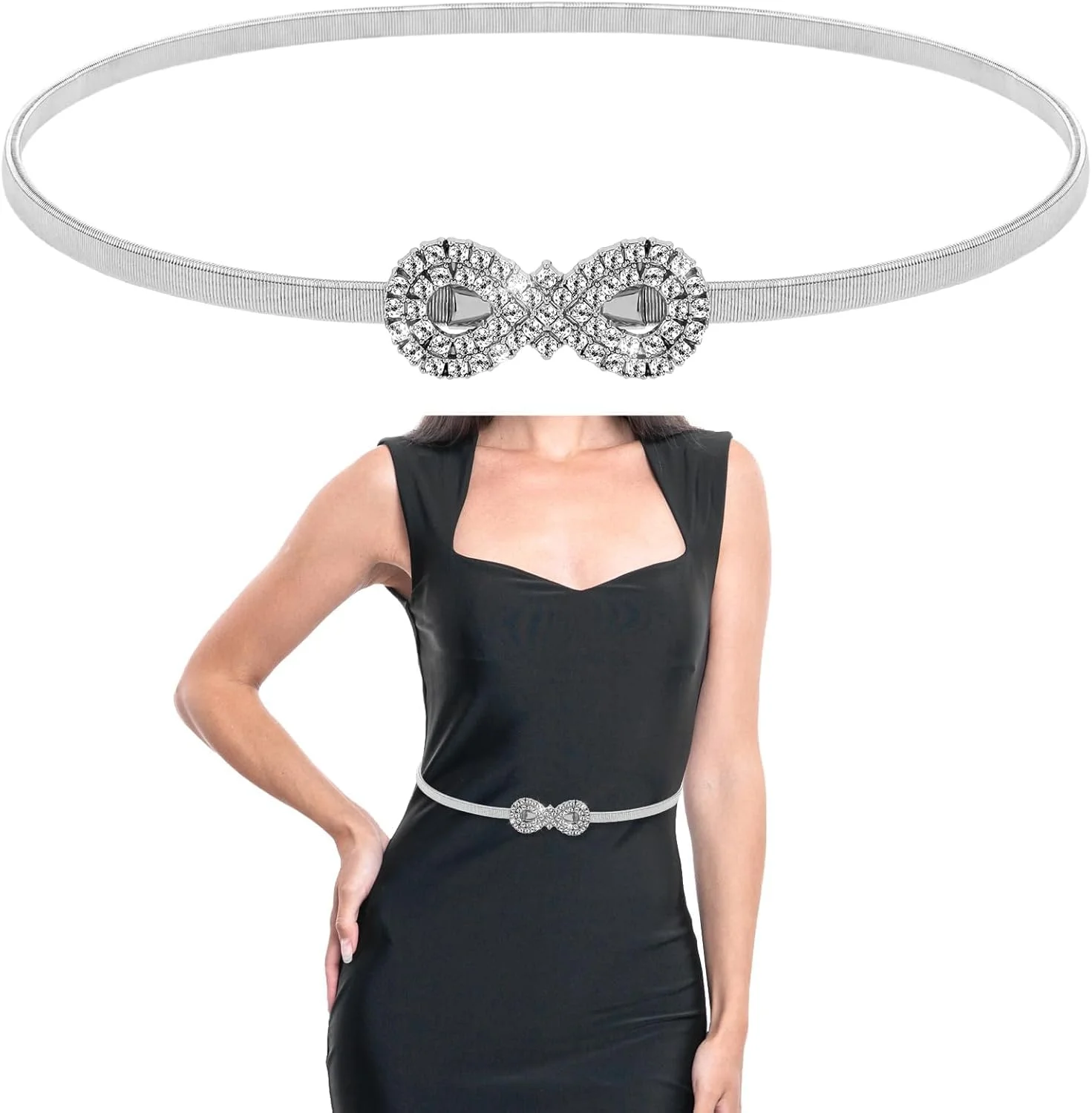 کمربند کشی زنانه 1 عددی با کمر پهن، حلقه های طلایی دوتایی، کمربند باریک و کشسان طرح قدیمی کمربند کشی زنانه 1 عددی با کمر پهن، حلقه های طلایی دوتایی، کمربند باریک و کشسان طرح قدیمی