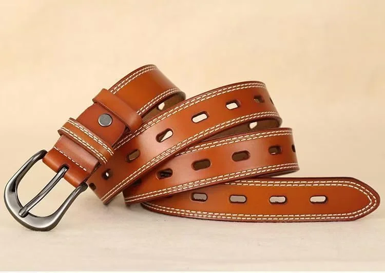 کمربند باریک زنانه چرمی اصل با دوخت متضاد، کمربند قهوه ای قابل تنظیم برای لباس های غیر رسمی و رسمی، طراحی شیک و قدیمی کمربند باریک زنانه چرمی اصل با دوخت متضاد، کمربند قهوه ای قابل تنظیم برای لباس های غیر رسمی و رسمی، طراحی شیک و قدیمی