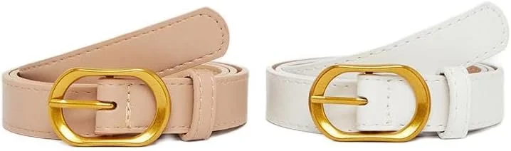 ست کمربند زنانه استایلی، سگک سوزنی ساده، سایز آزاد - چند رنگ